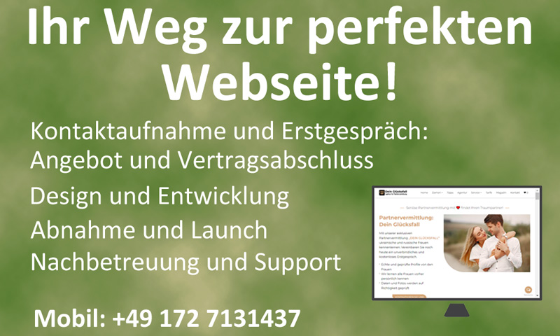 Ihr Weg zur perfekten Webseite ⇒ Top Webdesign für Ihre Unternehmen oder Onlineshop!