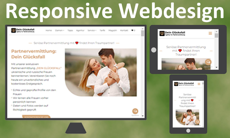 Responsive Webdesign für Ihre Webseite oder Onlineshop